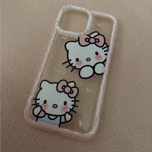 Hello Kitty Clear and Pink Phone Case